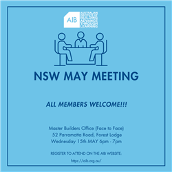 NSW - May Chapter Meeting